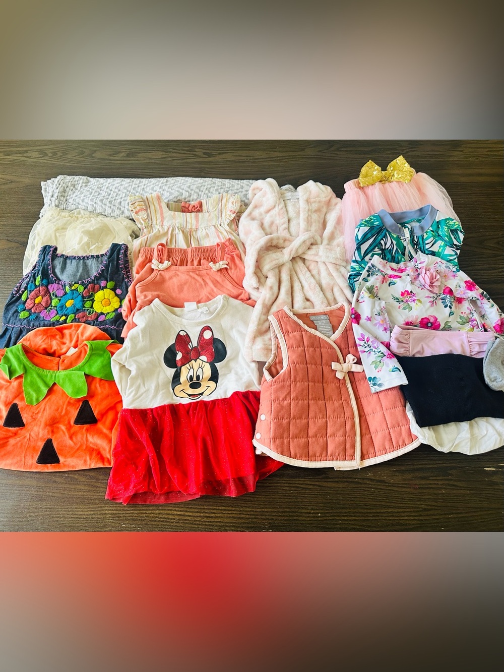 BIG LOT Baby Girl Mixed Clothes - Size 6 Months